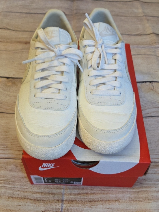 Nike Shoes - Nike Cream/White Retro Low-Top Sneakers